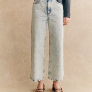 Sezane LE Crop Wide-Leg Jeans